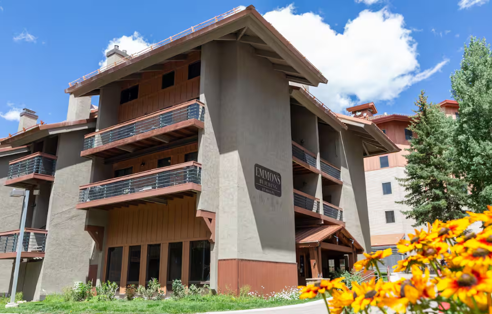 Ski in ski out Crested Butte vacation rental - 11 Emmons Road building exterior just 50 feet from Red Lady Express lift